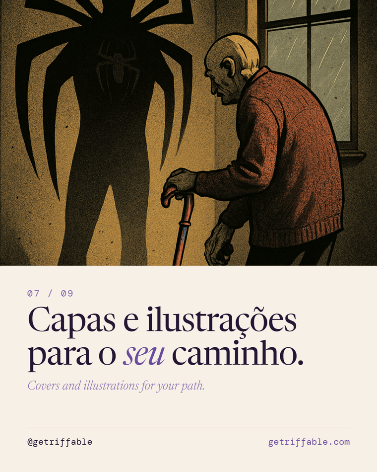 Ilustração: a sombra grande demais na parede
